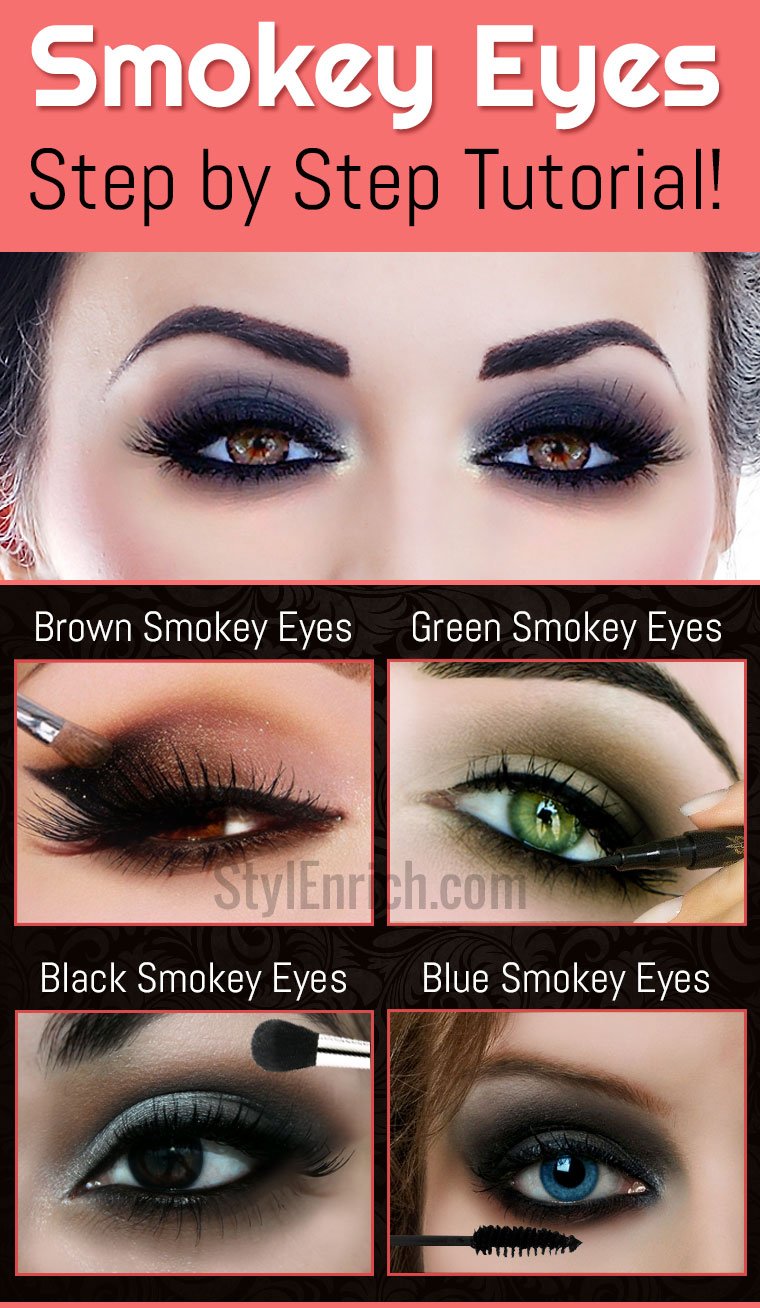 Smokey Eyes Makeup Step By Step Tutorial For Beginners