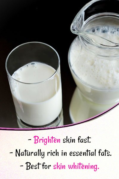 Milk for Skin Whitening