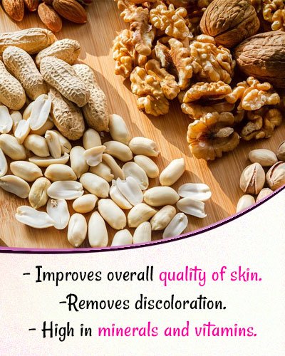 Nuts for Skin Whitening