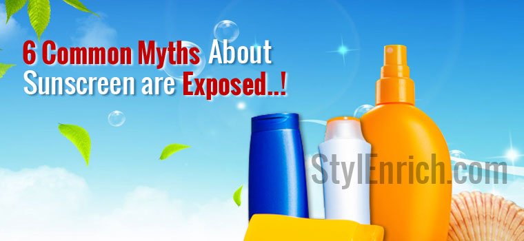 Sunscreen Myths : Common Myths About Sunscreen