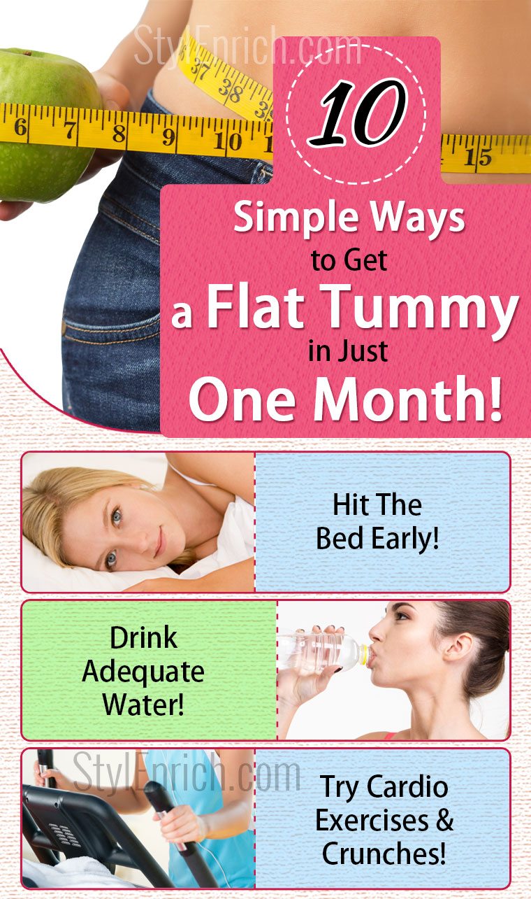 flat tummy in a month