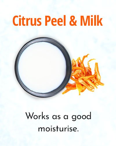 Citrus Peel and Milk Face Mask for Fairness