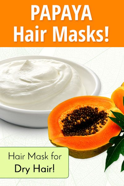 Mascarilla casera de papaya y yogur para el cabello seco