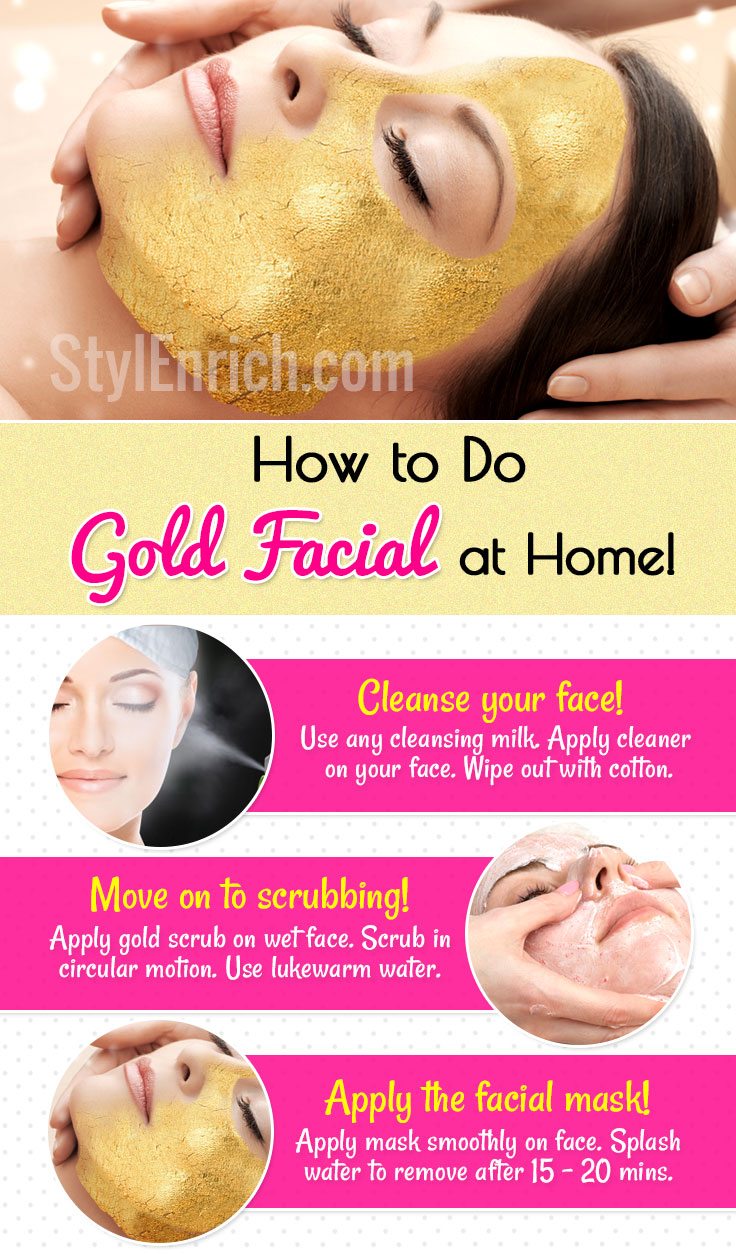 How to do gold facial at home