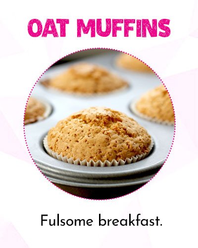 Healthy Oat Muffins for Fulsome Breakfast
