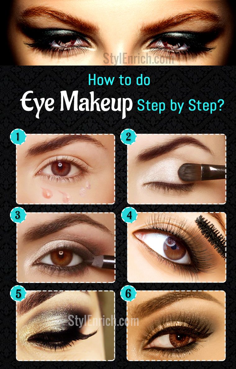 how to apply makeup on eyes step by step guide