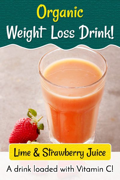 Lime and Strawberry Juice to Lose Weight Fast