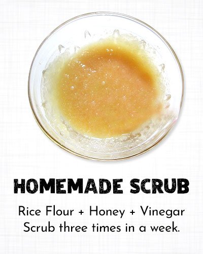 Homemade Scrub for Dry Cracked Feet