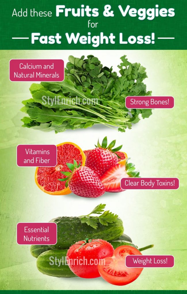 Weight Loss Diet : Benefits of Veggies and Fruits For Weight Loss