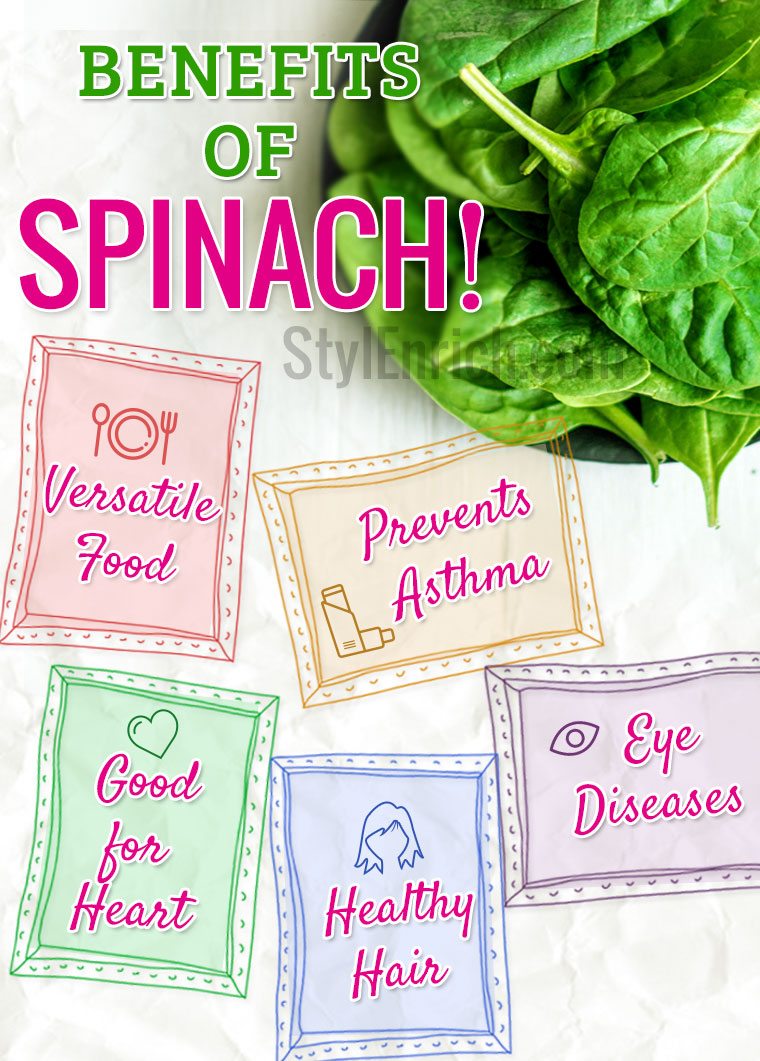 Spinach health benefits