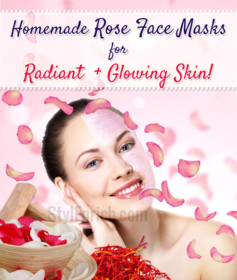 Homemade Rose Face Masks for beautiful and radiant skin
