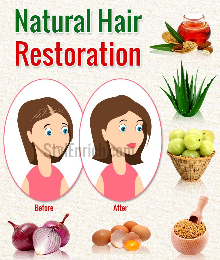 Natural Hair Restoration using Home Remedies