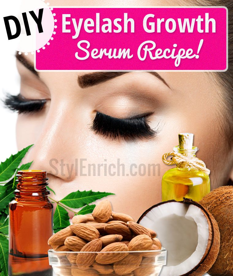 DIY eyelash growth serum