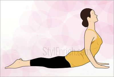 The cobra pose exercise