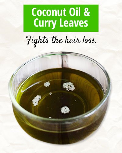 Coconut Oil and Curry Leaves Hair Mask