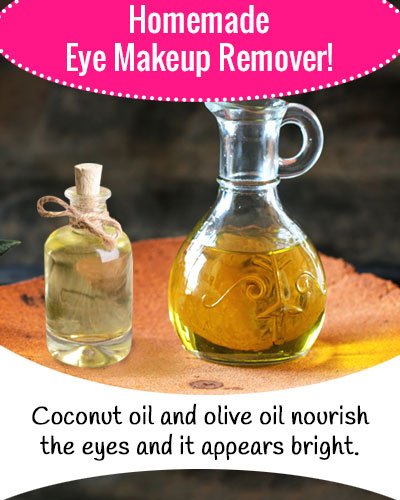 Coconut Oil and Olive Oil Eye Makeup Remover