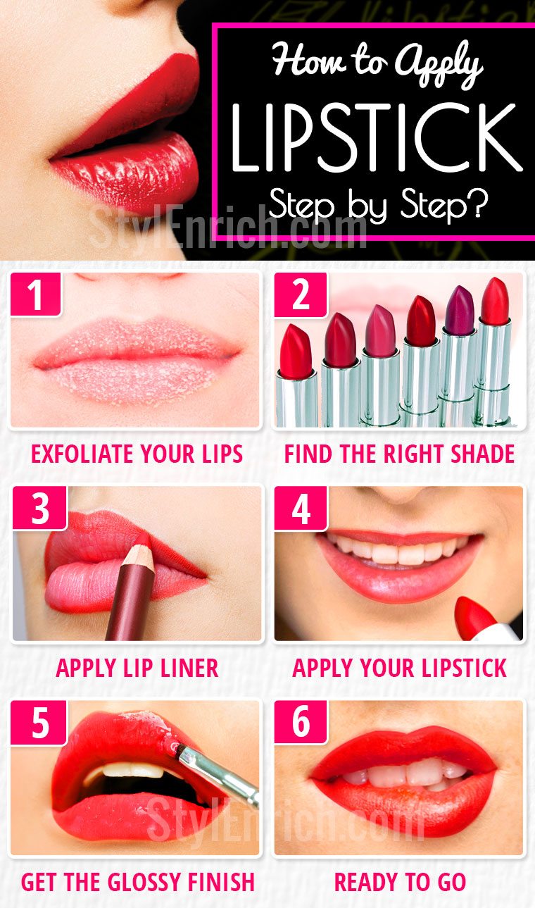 How to apply lipstick without liner