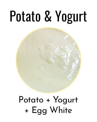 Potato and Yogurt For Smooth Skin