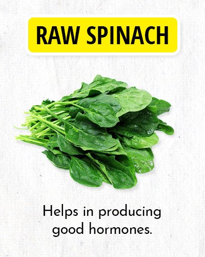 Raw Spinach to Balance Hormone