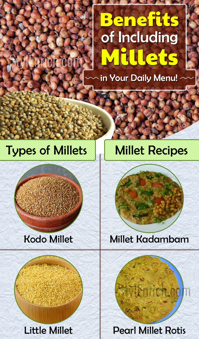 Benefits of including millets