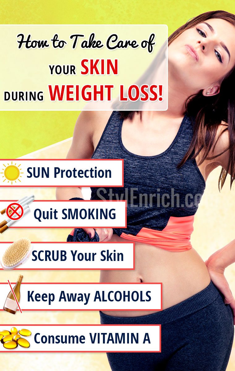 Skin care during weight loss