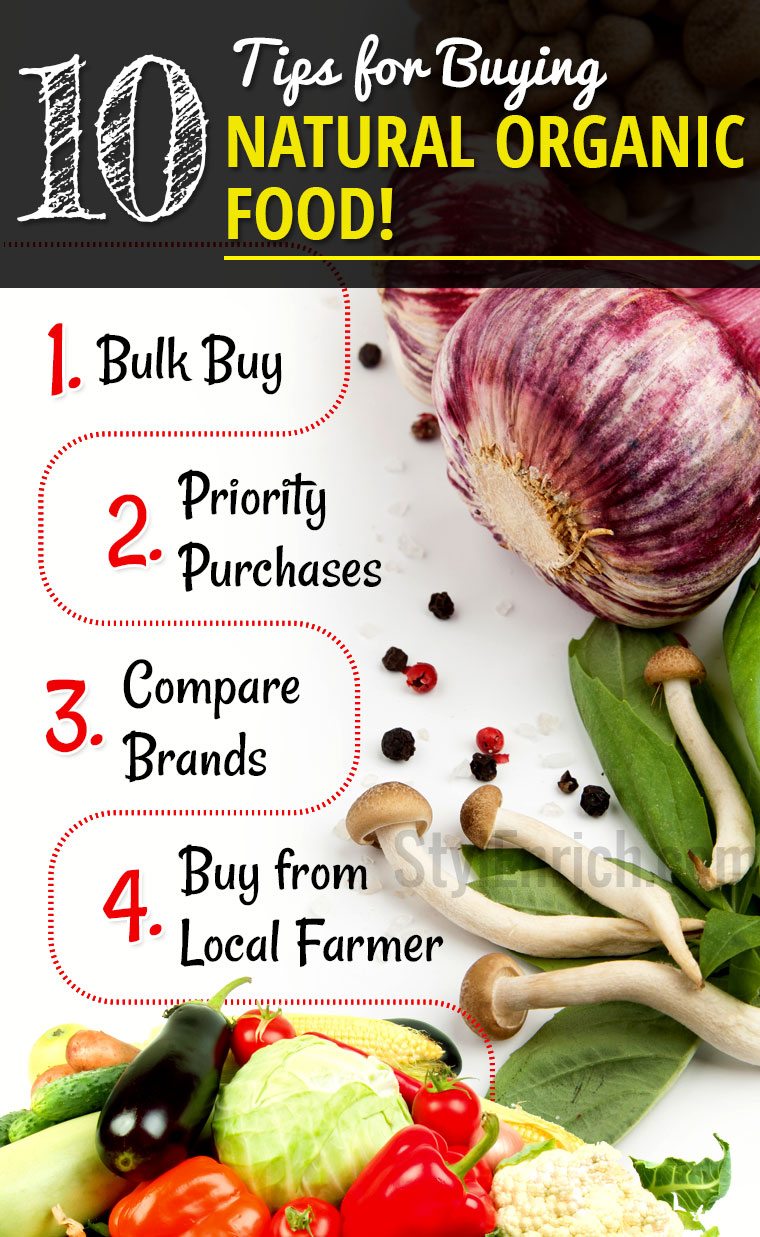 Tips for buying natural organic food
