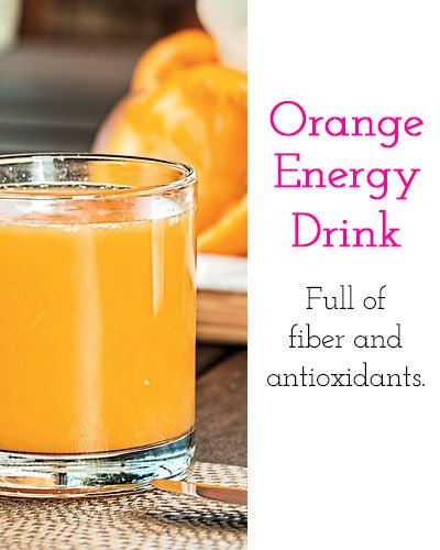 Orange and Coconut Water Energy Drink