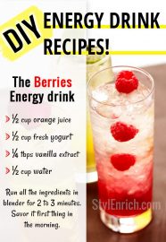 Healthy Energy Drinks Recipes To Make Energy Boosting Drinks at Home