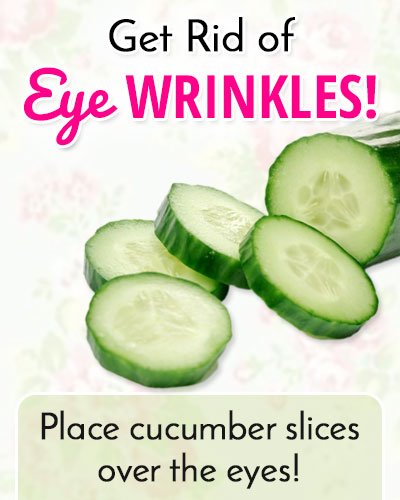 Cucumber to Get Rid of Under Eye Wrinkles