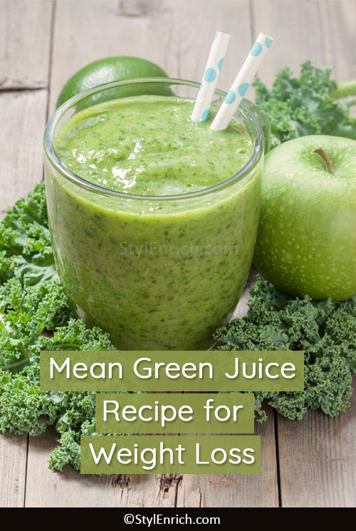 Mean Green Juice Recipe for Healthy Weight Loss