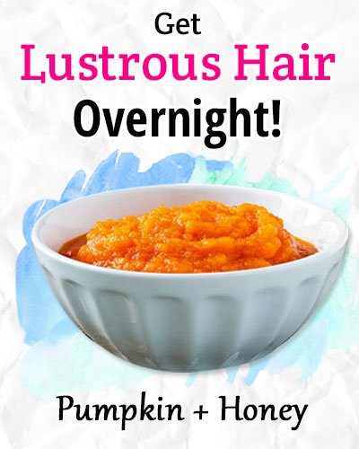 Pumpkin and Honey For Lustrous Hair