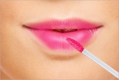 Apply Shimmer or Lip Gloss in The Center of Your Lips