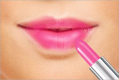 Avoid dark coloured lipstick