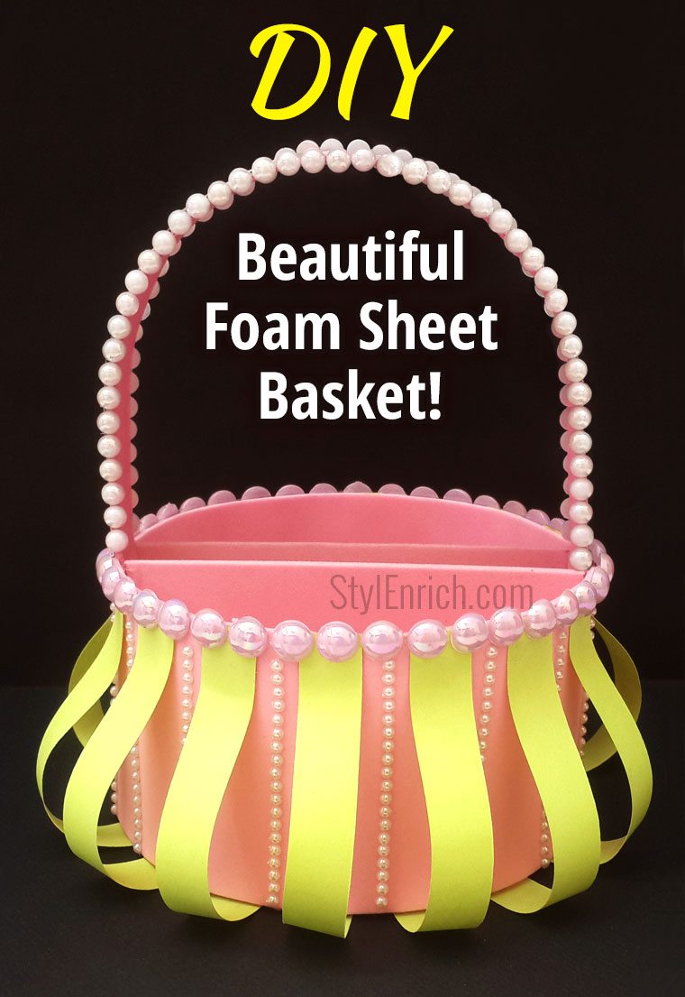 Foam Sheet Basket for Christmas