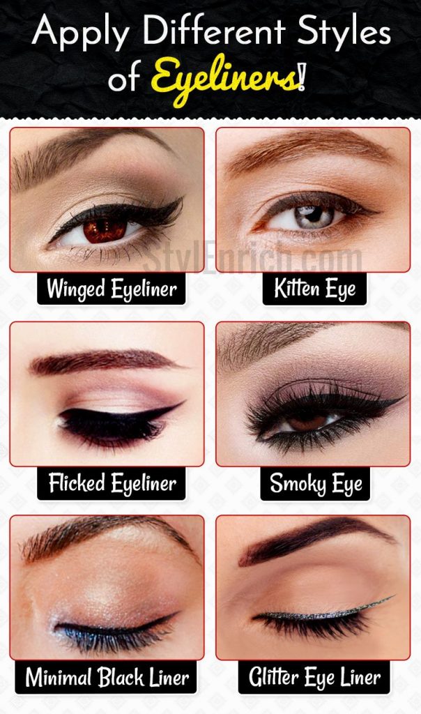 Eyeliner Styles : How to Apply Different Styles of Eyeliners for Eye Makeup