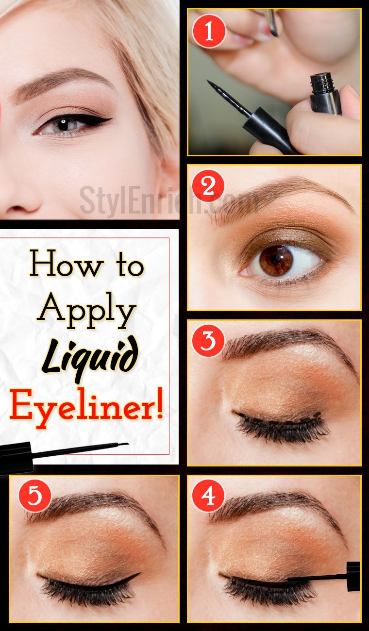 How to apply liquid eyeliner