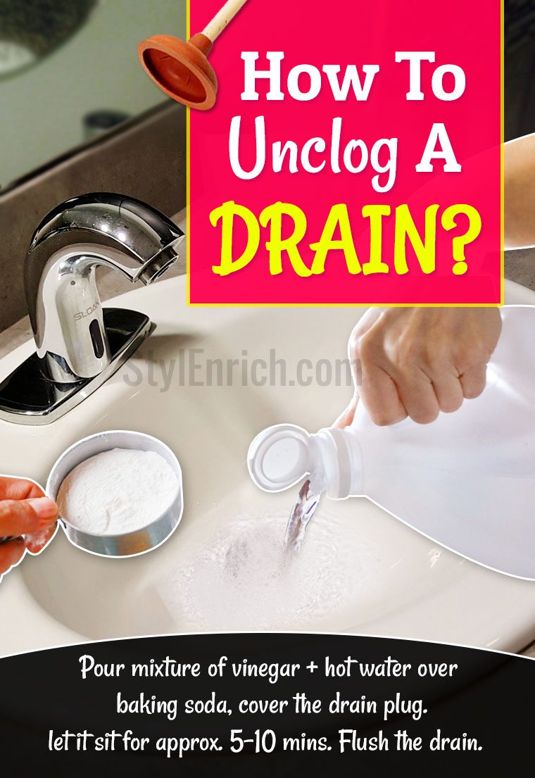 How to unclog a drain