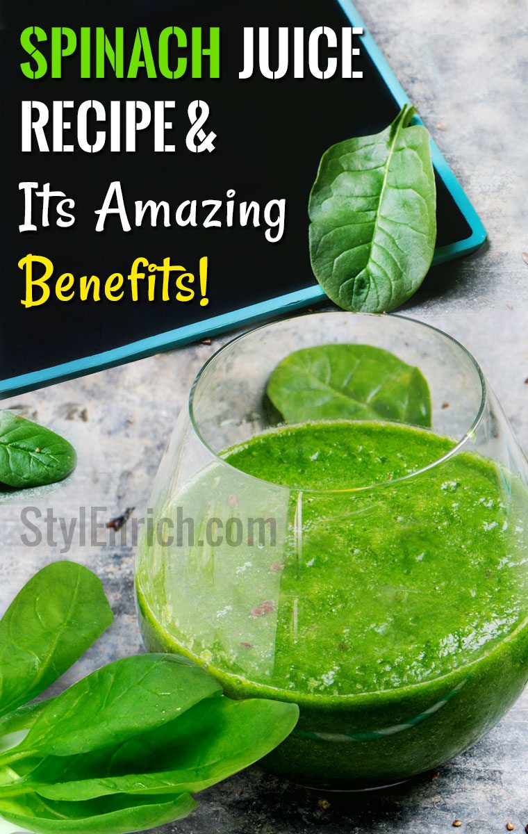 spinach and apple juice benefits