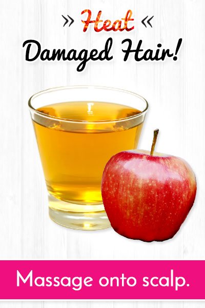 Apple Cider Vinegar Mask to Repair Heat Damaged Hair