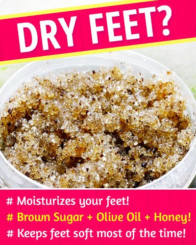 Brown Sugar Scrub to Fix Dry Feet
