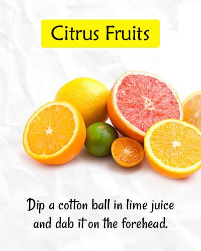 Citrus Fruits to Get Rid of Forehead Wrinkles