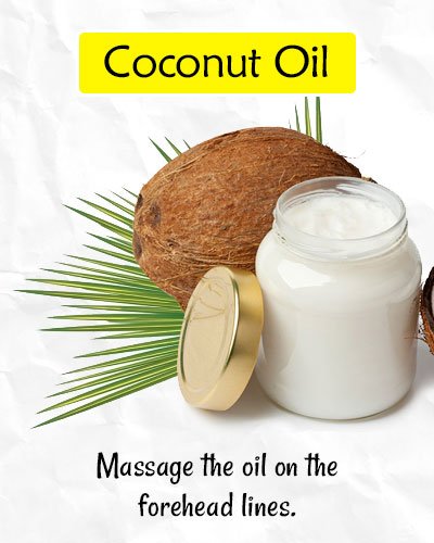 Coconut Oil to Get Rid of Forehead Wrinkles