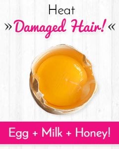 Heat Damaged Hair Treatment Using Home Remedies