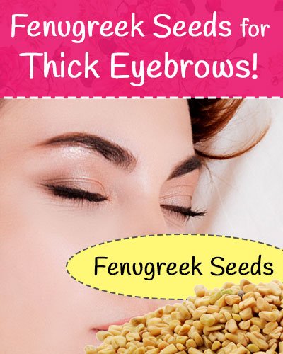 Fenugreek Seeds for Eyebrows Growth