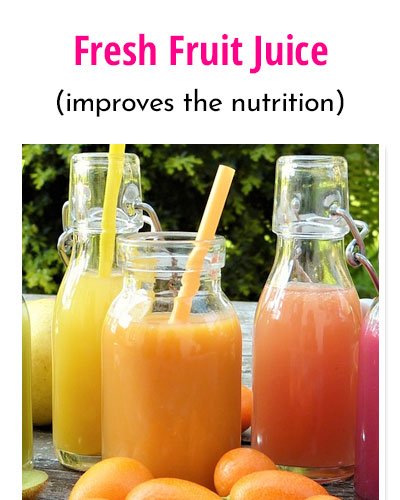 Fresh Fruit Juice With Soy