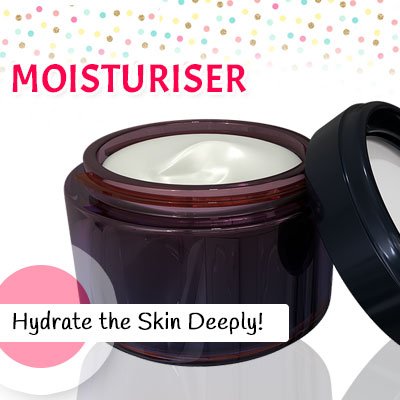 Moisturiser to hydrate the skin