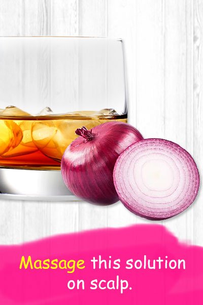 Onion Juice and Rum For Hair Growth