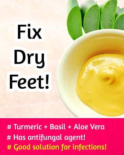 Turmeric Powder to Fix Dry Feet