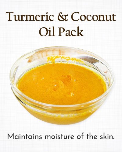 Turmeric and Coconut Oil Pack