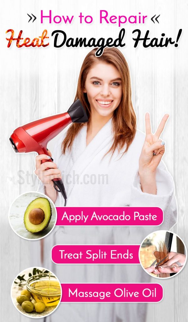 Heat Damaged Hair Treatment Using Home Remedies